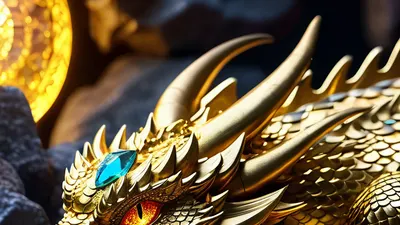 Crystal Dragon Cave tablet fantasy wallpaper