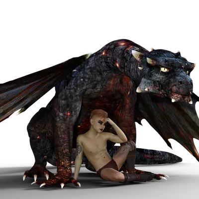 Dragon fire boy 4k fantasy wallpaper