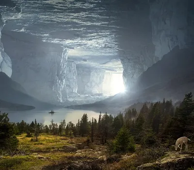 Fantasy cave mystical 4k fantasy wallpaper
