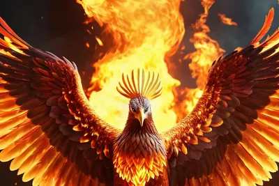 Phoenix Rising Fire tablet fantasy wallpaper