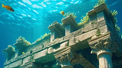 Underwater Atlantis City tablet fantasy wallpaper