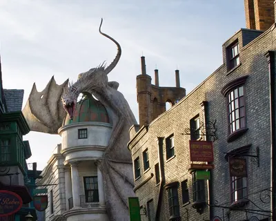 Universal studios harry potter dragon 4k fantasy wallpaper