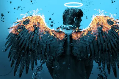 Wings fire angel 4k fantasy wallpaper