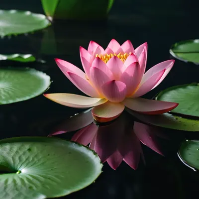 Lotus Flower on Water 4k flowers wallpaper