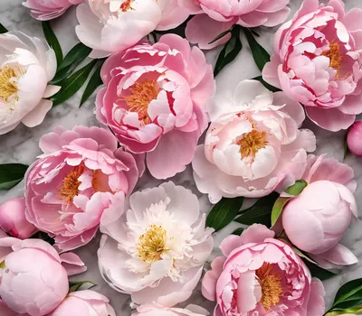 Peony Flat Lay phone flowers wallpaper