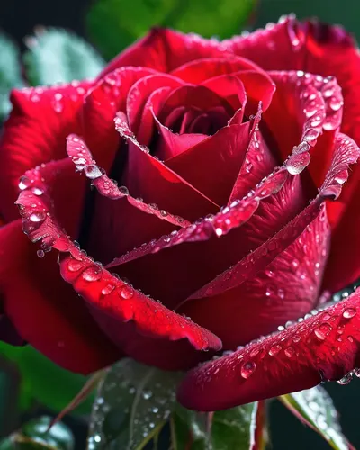 Red Rose Macro Dewdrops tablet flowers wallpaper