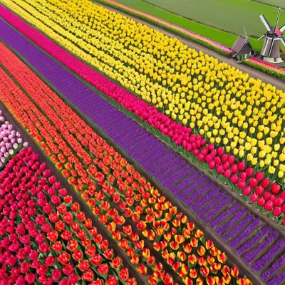 Tulip Garden Netherlands hd flowers wallpaper