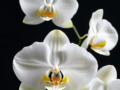 White Orchid Minimalist tablet flowers wallpaper