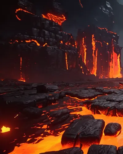 Boss Arena Lava 4k gaming wallpaper
