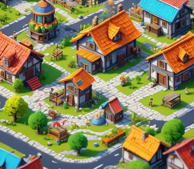 Isometric Game World tablet gaming wallpaper