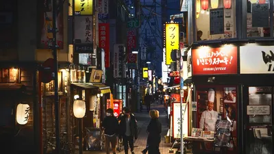 Japan night street 4k gaming wallpaper