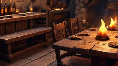Medieval RPG Tavern phone gaming wallpaper