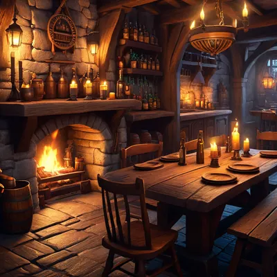 Medieval RPG Tavern tablet gaming wallpaper