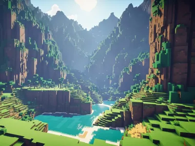 Minecraft Epic Landscape 4k gaming wallpaper