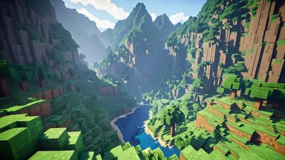 Minecraft Epic Landscape hd gaming wallpaper