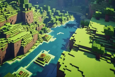 Minecraft Epic Landscape phone gaming wallpaper