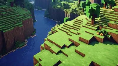 Minecraft Epic Landscape tablet gaming wallpaper