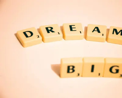 Scrabble dream big note 4k gaming wallpaper