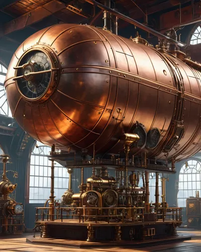 Steampunk Airship Dock tablet gaming wallpaper