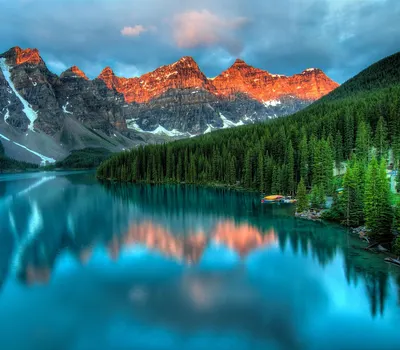 Alberta canada lake 4k lake wallpaper