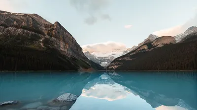 Mountains lake canada 4k lake wallpaper