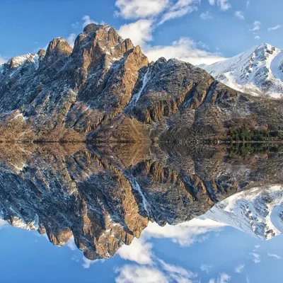 Mountains lake reflection 4k lake wallpaper