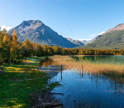 Mountains lake trees 4k lake wallpaper