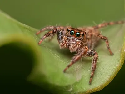Jumping spider spider arachnid 4k macro wallpaper