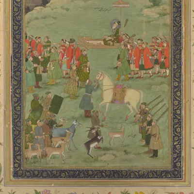 The Emperor Aurangzeb Carried on a Palanquin hd macro wallpaper