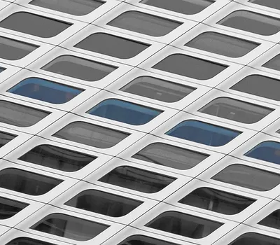 Grid design building 4k minimal wallpaper