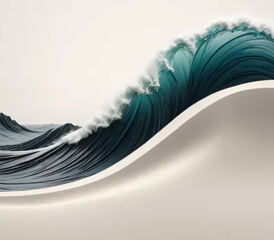 Minimal Wave Line tablet minimal wallpaper