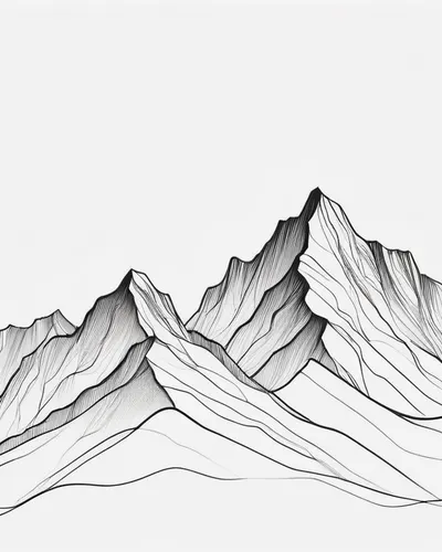 Single Line Mountain hd minimal wallpaper
