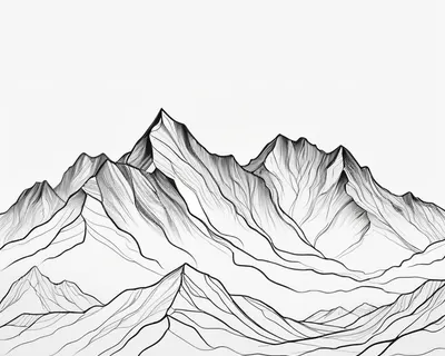 Single Line Mountain tablet minimal wallpaper