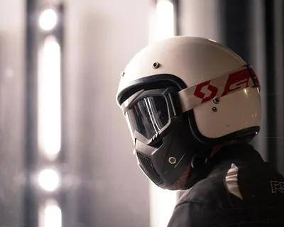 Biker helmet visor 4k motorcycle wallpaper