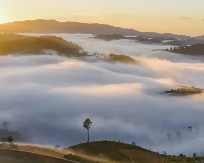 Dawn clouds mountain 4k mountain wallpaper