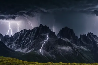Dramatic Mountain Storm hd mountain wallpaper
