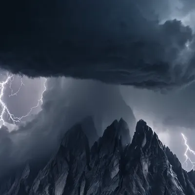 Dramatic Mountain Storm phone mountain wallpaper