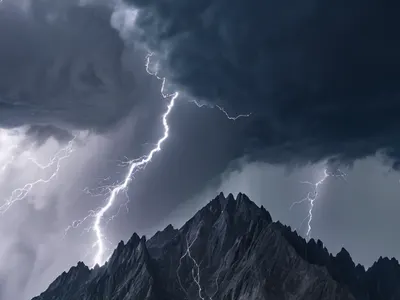 Dramatic Mountain Storm phone mountain wallpaper