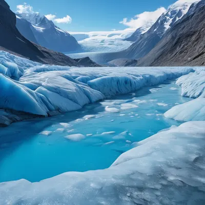 Frozen Mountain Glacier 4k mountain wallpaper