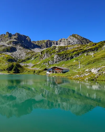 Lake mountains nature 4k mountain wallpaper