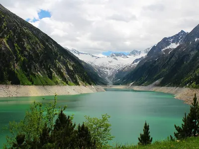 Mountain lake mountain alpine landscape 4k mountain wallpaper