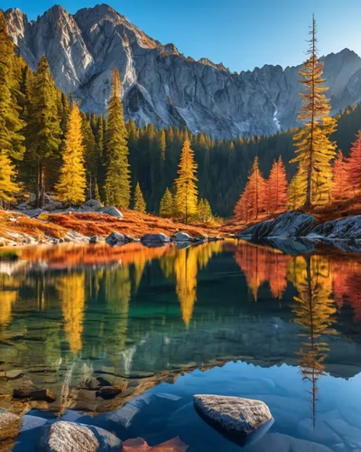 Mountain Reflection Lake tablet mountain wallpaper