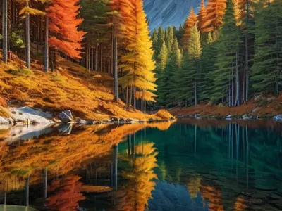 Mountain Reflection Lake tablet mountain wallpaper