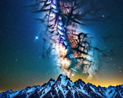Mountain Starry Night phone mountain wallpaper