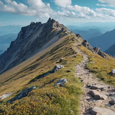 Mountain Trail Adventure 4k mountain wallpaper