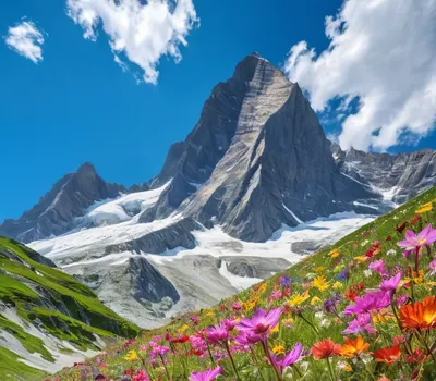 Mountain Wildflower Meadow phone mountain wallpaper