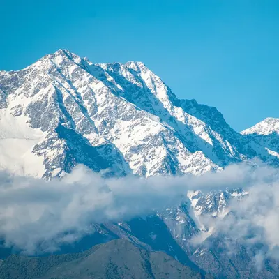 Mountains snow snowcapped 4k mountain wallpaper