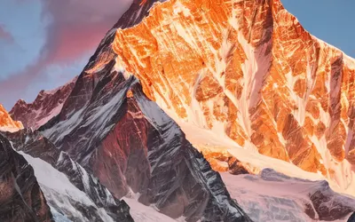 Snow Capped Peaks Sunrise phone mountain wallpaper
