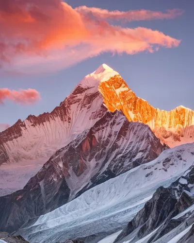 Snow Capped Peaks Sunrise tablet mountain wallpaper