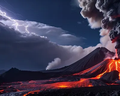 Volcanic Mountain Eruption hd mountain wallpaper